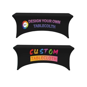 Mantel de Poliéster Antideslizante con Cinta Elástica Anular, Fijación en las Cuatro Esquinas, Ajuste Firme, Reduce el Deslizamiento, para Diversos Tipos de Mesa - Product Image 1