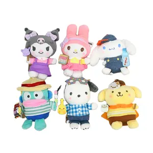 Botu – poupée en peluche sanrio, série de bonbons nostalgiques de dessin animé japonais, kuromi, cannelle, mélodie, porte-clés en peluche, jouets