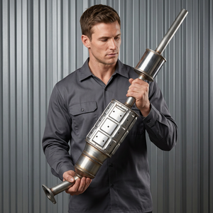 Marmitta di scarico per auto a montaggio diretto, fornita direttamente dalla fabbrica, per <span class=keywords><strong>Nissan</strong></span> <span class=keywords><strong>Pick</strong></span> up Navara D22 Frontier - Product Image 5