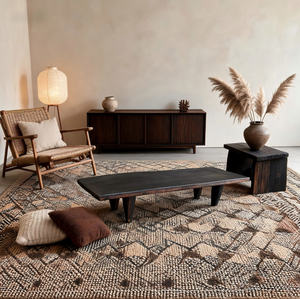 Furniture Wooden Living Room <b>Tables</b> Set Solid Wood Luxury Black Square Coffee <b>Table</b> - Product Image 1