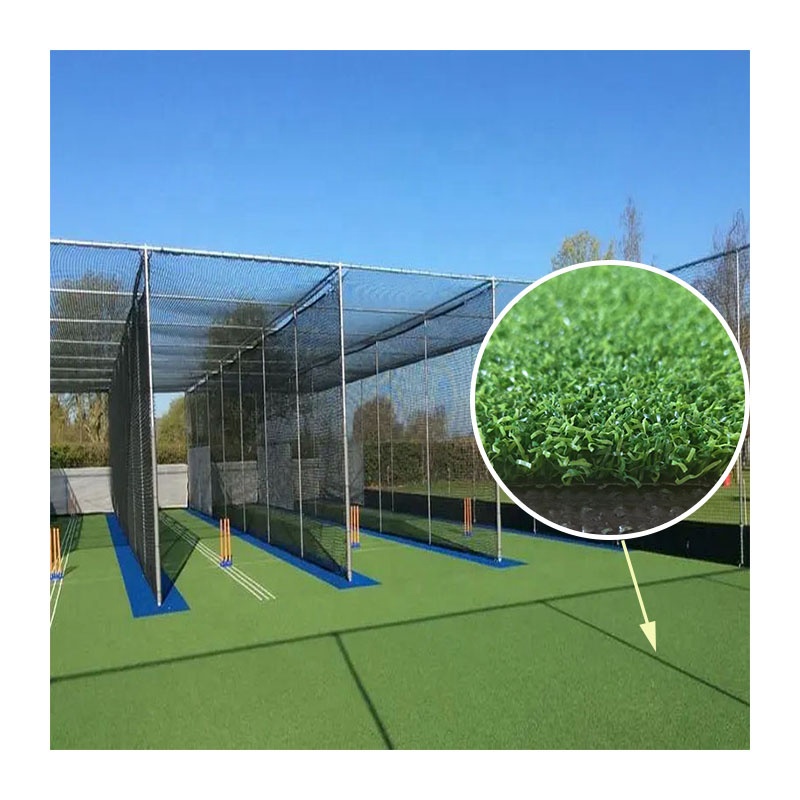 Wholesale outdoor sport field lawn cricket turf mat artificial grass turf sports flooring cricket pitch mats