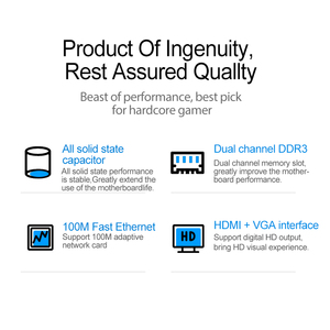 H61 PCI-ई X16 प्रोसेसर सीपीयू के साथ मदरबोर्ड सामान किट <span class=keywords><strong>DDR3</strong></span> <span class=keywords><strong>2</strong></span> रैम स्लॉट - Product Image 4