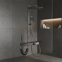 Ensemble de douche XILAIDUN de haute qualité avec bouton piano pour salle de bain, mitigeur de baignoire en laiton