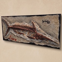 Décoration Murale Métallique Personnalisée Fossile de Poisson Style Rétro Steampunk Sculpture Squelette Art Mural Industriel pour la Maison et les Bars