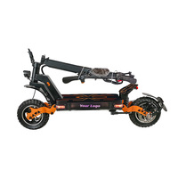 Nouvelle trottinette électrique tout-terrain en alliage d'aluminium à double amortissement pour adultes, moteur sans balais 1000W, capacité 120kg, 45 km/h, LED