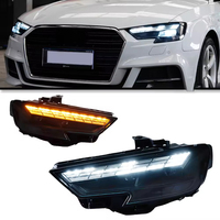 Bloc optique avant à LED Matrix Look pour Audi A3 Facelift 2017-2020, clignotants séquentiels ambrés