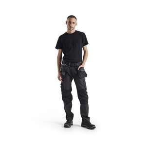 BLAKLADER - 159913439899C46 Craftsman <b>trousers</b> with <b>stretch</b> Dark grey/<b>Black</b> - EAN 7330509693100 WORK <b>TROUSERS</b> - Product Image 3