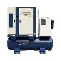 Compresseur d'air à vis électrique à faible bruit 15KW 22KW 16Bar 20Bar VSD Inverter alimenté par courant alternatif avec plusieurs configurations