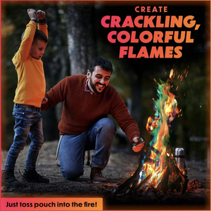 Blaze Magic Fire arcoíris fuego llamas mágicas polvo fuego CAMBIO <span class=keywords><strong>DE</strong></span> Color paquetes Campfire BBQ boda Hogar Accesorios <span class=keywords><strong>de</strong></span> fiesta <span class=keywords><strong>de</strong></span> madera - Product Image 4