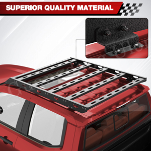 Panier de toit robuste 4x4 pour pick-up, porte-bagages compatible Toyota Tacoma 2024-2025 Crew <span class=keywords><strong>Cab</strong></span> (avec porte) - Product Image 6