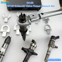 G4-98 Lot de 10 clés cannelées pour électrovannes, kit de démontage d'injecteurs diesel Common Rail, clé dynamométrique