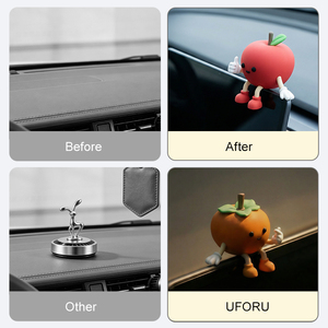 ของตกแต่งรถยนต์น่ารักนุ่มนิ่มแบบขายส่ง UFORU ของสะสมตุ๊กตาตั้งโต๊ะมาสคอต PVC แบบกำหนดเอง ของขวัญของเล่นส่งเสริมการขาย - Product Image 3