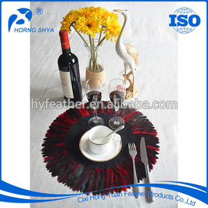 Manteles Individuales Sc-20 Rooster, Diseño Redondo, Precio Económico, Manteles Individuales con Diseño de Plumas para Cócteles - Product Image 4