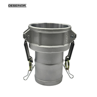 Raccord rapide C-300 à levier en alliage d'aluminium, type à bride filetée pour camion-citerne, pipeline de fluides chimiques et pétroliers