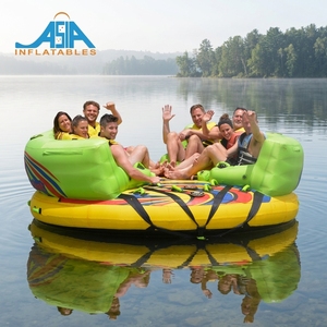 Tube de ski nautique gonflable pour 8 passagers, canapé aquatique UFO, fusée aquatique pour les sports nautiques - Product Image 1
