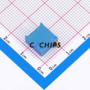Resistencia Ajustable/Potenciómetro 3296W-500, Componente de Orificio Pasante (THT)-3P, 9.5x4.8mm, Resistencia de 50 Ohmios, 10%, 500mW, 250ppm ℃ - Product Image 2