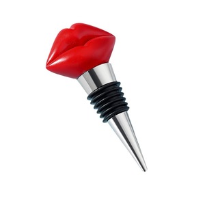 Lip Shape <b>Wine</b> Stopper Red Plastic Sealing Bottle Plug Valentine Wedding Favor Gift - Product Image 5