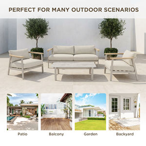 Horika Vendita Calda Set di Divani e Sedie <span class=keywords><strong>da</strong></span> Esterno in Alluminio per Terrazza Hotel Arredamento <span class=keywords><strong>da</strong></span> <span class=keywords><strong>Giardino</strong></span> - Product Image 5