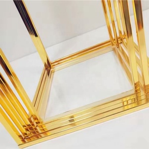 Centrotavola Moderno <span class=keywords><strong>per</strong></span> Matrimoni con Supporto <span class=keywords><strong>per</strong></span> <span class=keywords><strong>Fiori</strong></span>, Vaso Alto in Metallo Dorato 40-100CM, Piedistallo Cilindrico <span class=keywords><strong>per</strong></span> Feste, Ecologico - Product Image 5
