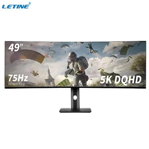 Curved Hairtail Screen Ultra Wide Computer Monitor 49 Inch 5K 75Hz 144Hz Gaming Monitor