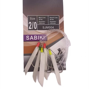 Aparejos de pesca Sabiki para pulpo, aparejos para calamar, anzuelos en cadena, tubo de plumas y brillo para arenque, aparejos Texas, pesca en el mar, pesca de arrastre, atún - Product Image 5