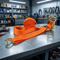 Sangle d'arrimage à cliquet compacte de 1,5 pouce 2T pour le fixation de mini-camions et de caisses d'expédition