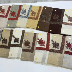 Lana <span class=keywords><strong>Yeman</strong></span> Arabia Saudita hombres bordado Shemagh Omani Masar oración Keffiyeh Bandana bufanda acrílico chal 50x50 pulgadas mezcla de colores - Product Image 3