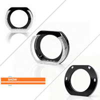 Bombillas LED para Coche con Control por Aplicación, Ojos de Ángel de 2.5 y 3.0 Pulgadas, Cubierta Decorativa de Cristal