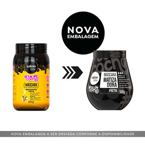 Linea salone-# ToDeCacho - Mascara Matizadora Preta 500Gr-maschera nera 17.63Oz - Product Image 1