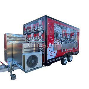 Capot d'échappement OEM en fibre de verre et aluminium pour camion de churros avec système de ventilation, remorque alimentaire mobile rapide pour snacks aux États-Unis - Product Image 1