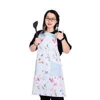 Ensemble de tabliers de cuisine KEFEI Home Textile, design personnalisé imprimé, ensemble de tabliers de cuisine 5 pièces avec manches