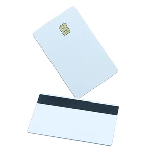 Carte en métal avec fente pour puce 4442 4428 carte de crédit machine de gravure laser vierge carte de crédit de débit en métal vierge