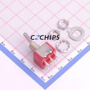 MT-0-202-A101-M200-RS Toggle Switch Through hole Component (THT) Switch Double Pole Double Throw 13.1mm 12.7mm 28.6mm - Product Image 2