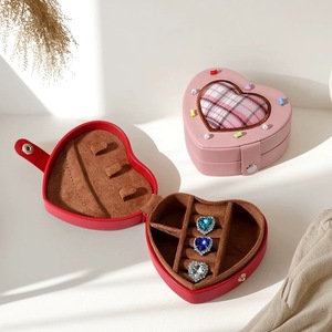 Love Ring Gift <b>Box</b> Unique Love Heart Shape Automatic Proposal Luxury Jewelry Ring <b>Box</b> Proposal Valentine's Day Gift - Product Image 3