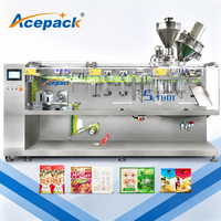 Machine d'emballage Acepack certifiée CE HFFS pour le formage, le remplissage et la scellage de sachets jumeaux pour l'emballage de granulés, de liquides et de poudres