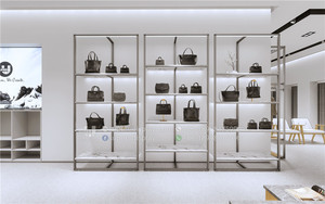 Diseño de Interiores de Tienda de Bolsos de Moda, Diseño de Exhibición de Bolsos de Cuero de Lujo Personalizados, Diseño de <span class=keywords><strong>Boutique</strong></span> Minorista, Diseño de Interiores 3D de Tienda de Bolsos - Product Image 2
