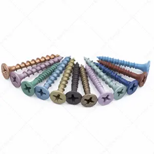 China manufactory Black self tapping dry wall screw colored drywall screw