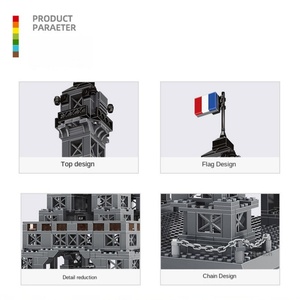 Bloques de Construcción de la Torre Eiffel, Juguete en Miniatura de Arquitectura Francesa Famosa, Modelo Creativo de Construcción, Venta al Por Mayor - Product Image 4