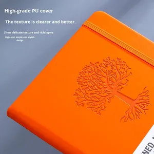 Cuaderno Personalizado A5 de Cuero PU con Correa, Páginas Gruesas, Páginas Interiores Personalizables para Registro de Reuniones de Negocios - Product Image 5