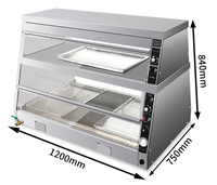 Équipement de cuisine commercial boulangerie Snack Pizza plus chaud affichage alimentaire plus chaud vitrine