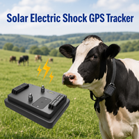 Traceur GPS solaire 4G pour bovins et ovins, avec fonction de choc électrique, autonomie extra-longue, capacité de batterie 15000 mAh, pour le suivi en montagne et en pâturage