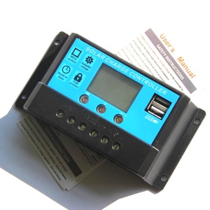Masuyoshi Mitsu Solar Charge <b>Controller</b> 20A 12V/24V LCD Dual <b>USB</b> PWM - Product Image 3