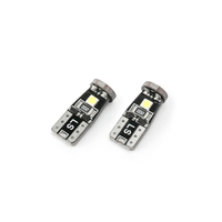 Lampes LED RCJ T10 3030 3SMD Canbus sans polarité 2W, blanc, 12V, certifiées CE, pour plaque d'immatriculation, intérieur, feux de stationnement