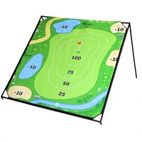 Vente en gros d'usine HW Jeu de golf au chipping Set Steel Frame Portable Family-Fun Target Practice for Indoor/Outdoor