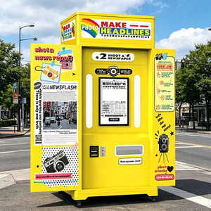 Cabina Fotografica Istantanea con Stampa Stile Giornale Retrò, Stazione Selfie HD con Titoli Personalizzati per Fotocamere e Reflex - Product Image 1