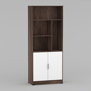 ชั้นวางหนังสืออเนกประสงค์ ซานเรโม สีน้ำตาลและสีขาว ผลิตจากแผ่นไม้อัดอนุภาคคุณภาพสูงเคลือบกระดาษอเนกประสงค์ - Product Image 2