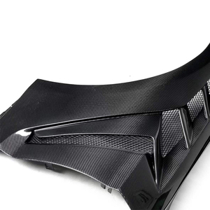 Paragolpes Delantero Ventilado de Fibra de Carbono Estilo GTD Personalizado para Mustang 2018 2019 2020 2021 2022 <span class=keywords><strong>2023</strong></span>, Actualización de Paragolpes de Carbono - Product Image 3