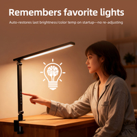 Lampe de bureau LED moderne pour la lecture, le travail à domicile, conférence en ligne, artisanat, éclairage de table