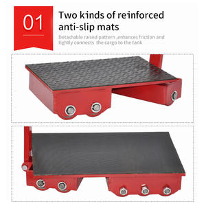 6T-40TMachinery машина для переката, тяжелая машина, роликовая тележка, грузовая тележка, промышленная, в наличии, резиновое колесо CRD 6T - Product Image 3