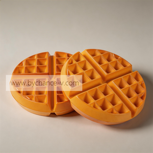 แบบจำลองวาฟเฟิลเบลเยียมทรงกลมเสมือนจริง สำหรับตกแต่งร้านอาหาร โชว์รูมครัว จัดแสดงบุฟเฟ่ต์ - Product Image 4